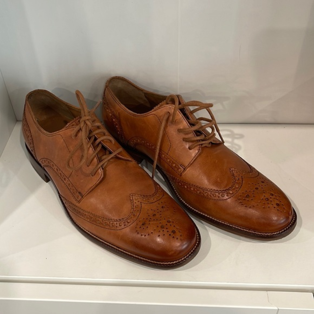 Cole Haan Mens Williams C22266‎ Brown Round Toe Oxford Dress Shoes Size 8 M